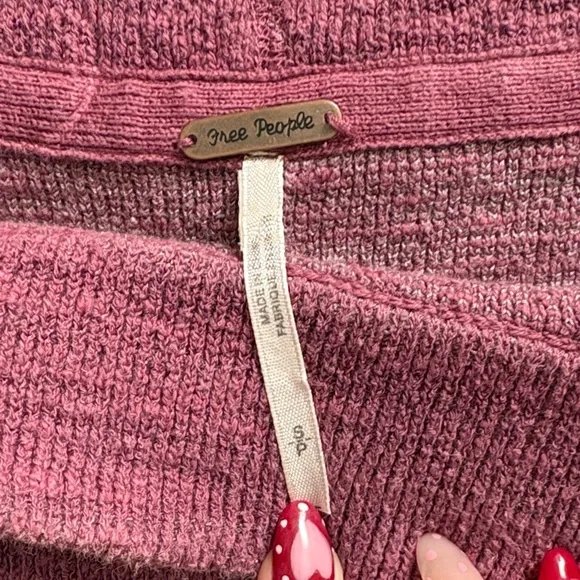 Free People Dusty Rose Crew Neck Sweater - Picture 2 of 5